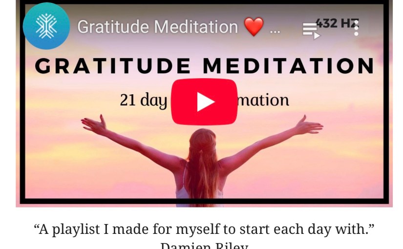 “A playlist I made for myself to start each day with.” 😍 Damien&nbsp;Riley